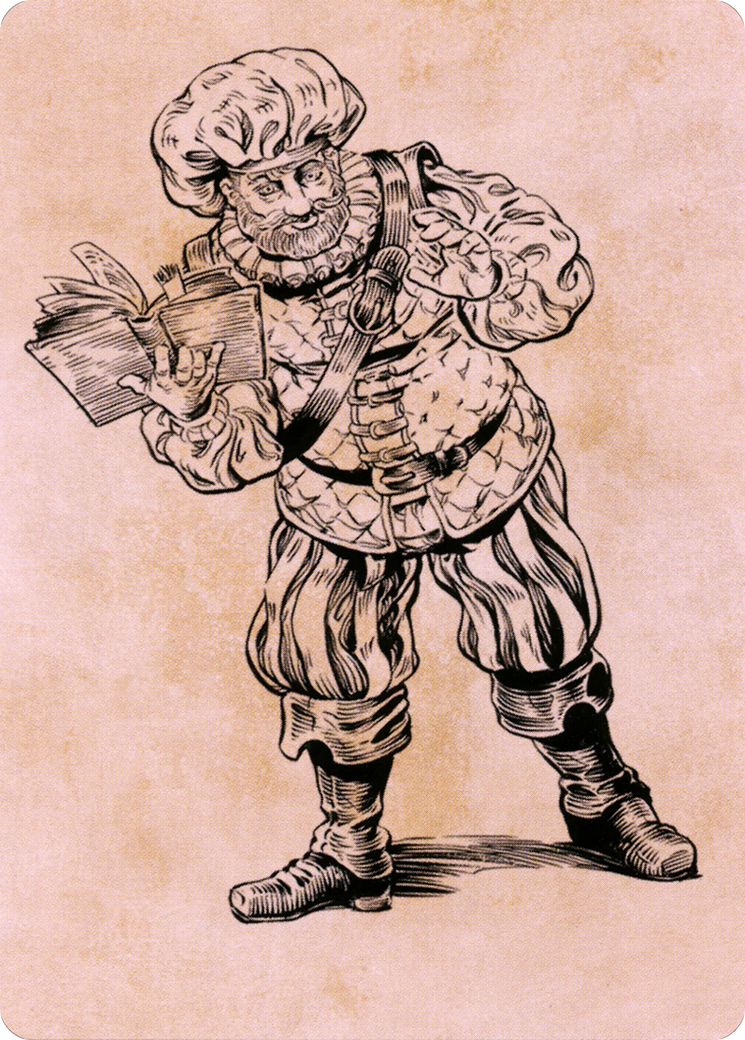 Volo, Itinerant Scholar // Volo, Itinerant Scholar (ACLB-048) - Battle for Baldur's Gate Art Series (Borderless)-1