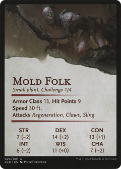 Mold Folk // Mold Folk (ACLB-023) - Battle for Baldur's Gate Art Series (Borderless)-2