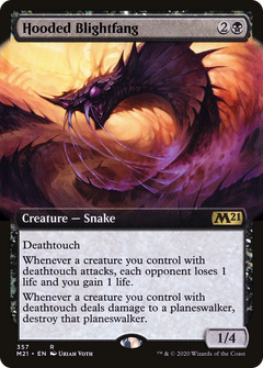 Hooded Blightfang (Extended Art) [Core Set 2021]-1