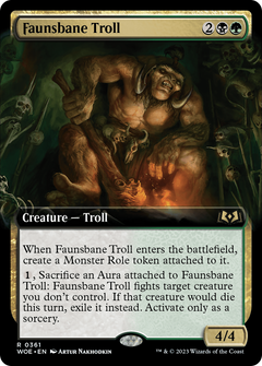 Faunsbane Troll (Extended Art) [Wilds of Eldraine]-1