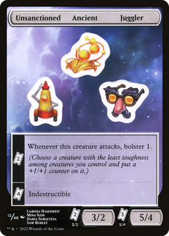 Unsanctioned Ancient Juggler (UNF-013) - Unfinity Sticker Sheets-1