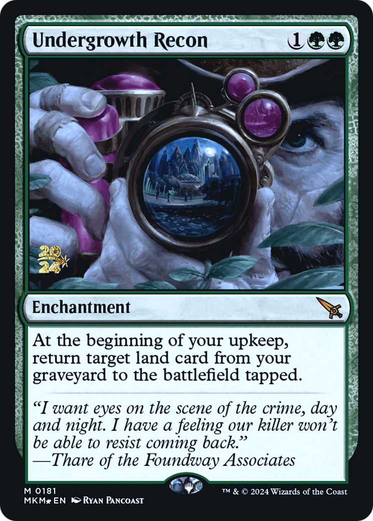 Undergrowth Recon (PRE-181) - Murders at Karlov Manor Promos Foil-1