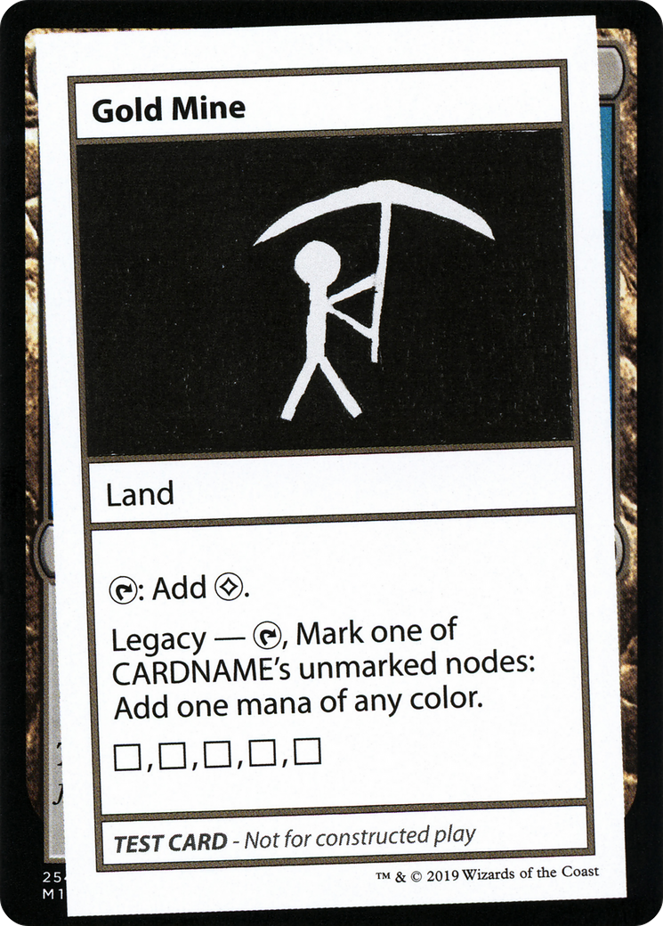 Gold Mine (2021 Edition) [Mystery Booster Playtest Cards]-1