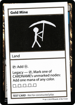 Gold Mine (2021 Edition) [Mystery Booster Playtest Cards]-1