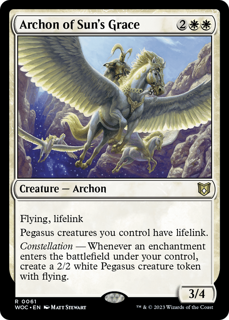 Archon of Sun's Grace [Wilds of Eldraine Commander]-1