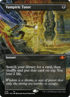 Vampiric Tutor (Borderless) (DMR-430) - Dominaria Remastered (Borderless)-1