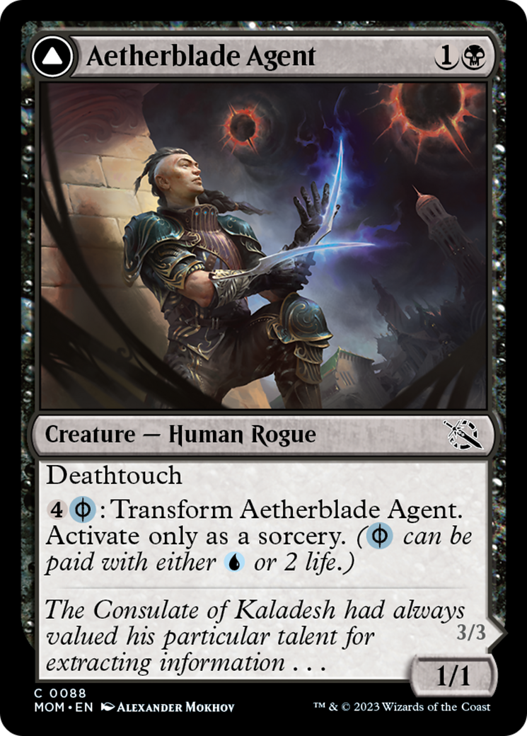 Aetherblade Agent // Gitaxian Mindstinger [March of the Machine]-1