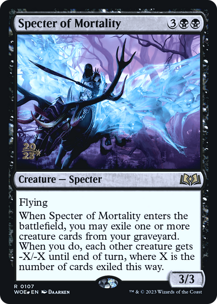 Specter of Mortality [Wilds of Eldraine Prerelease Promos]-1