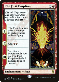 The First Eruption [Dominaria Prerelease Promos]-1