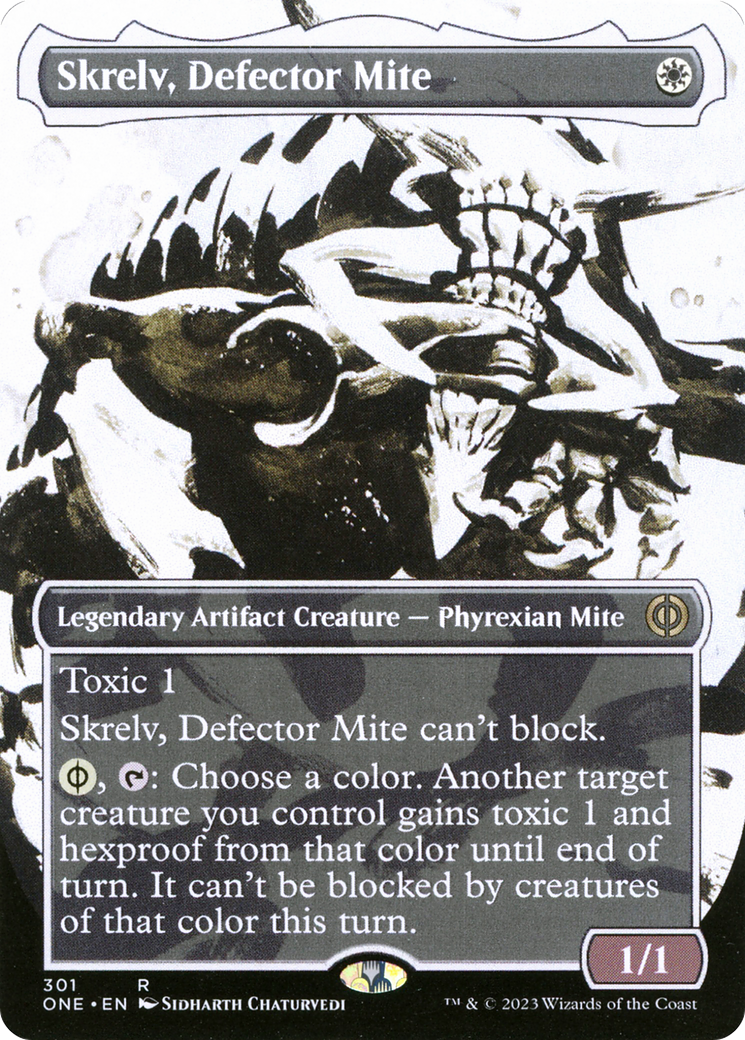Skrelv, Defector Mite (Borderless Ichor) [Phyrexia: All Will Be One]-1