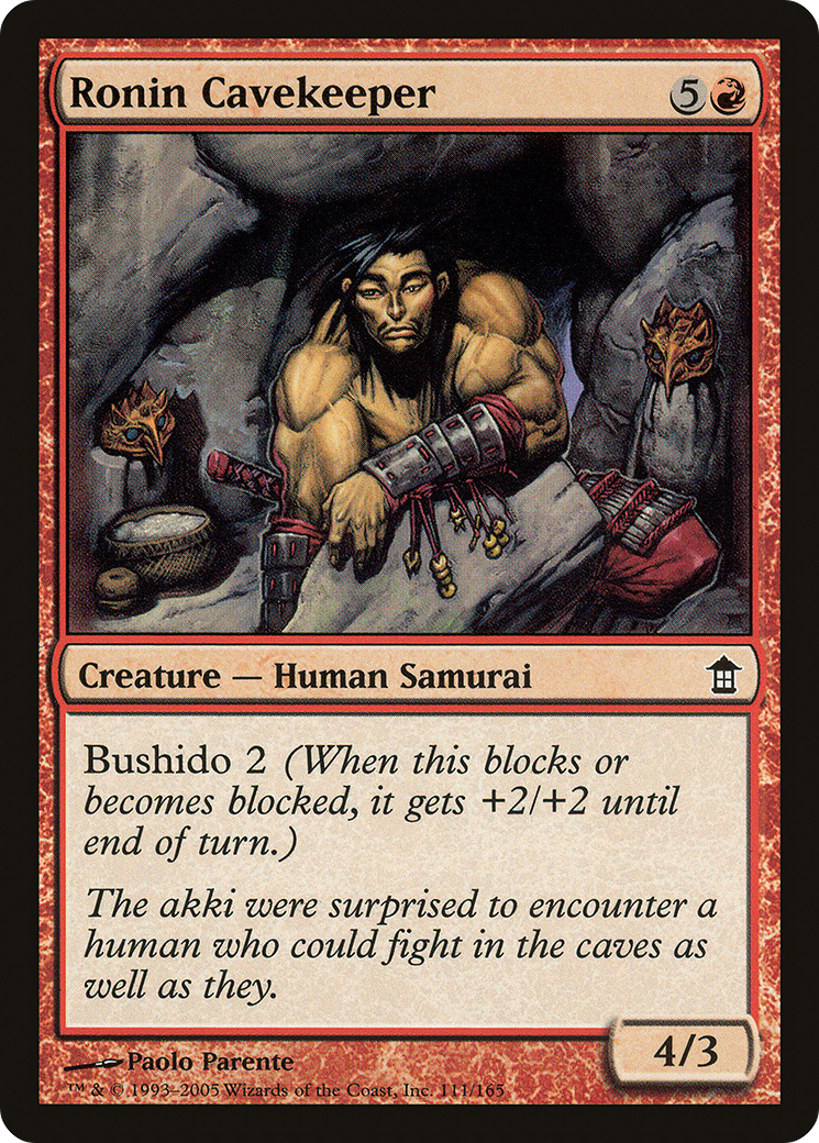 Ronin Cavekeeper [Saviors of Kamigawa]-1