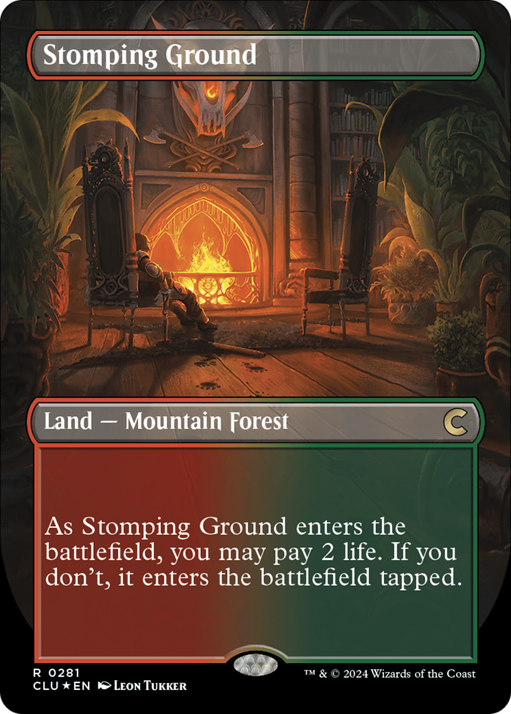 Stomping Ground (Borderless) [Ravnica: Clue Edition]-1
