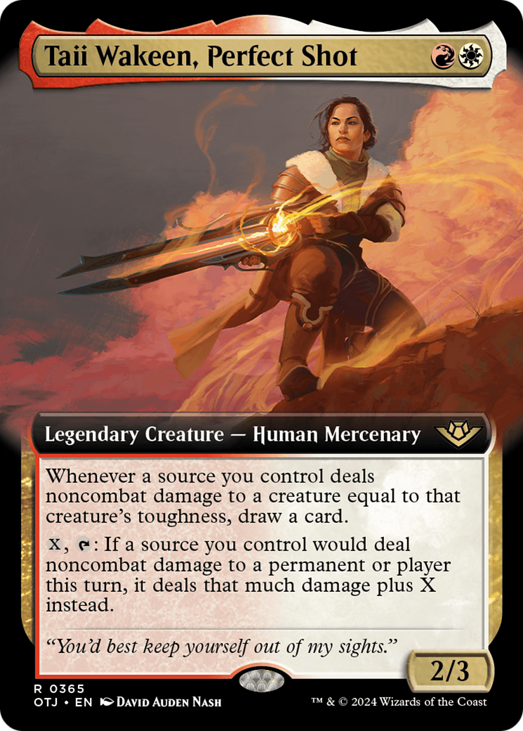 Taii Wakeen, Perfect Shot (Extended Art) [Outlaws of Thunder Junction]-1