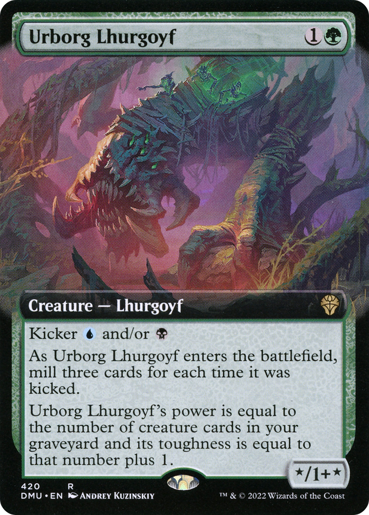 Urborg Lhurgoyf (Extended Art) (DMU-420) - Dominaria United: (Extended Art)-1