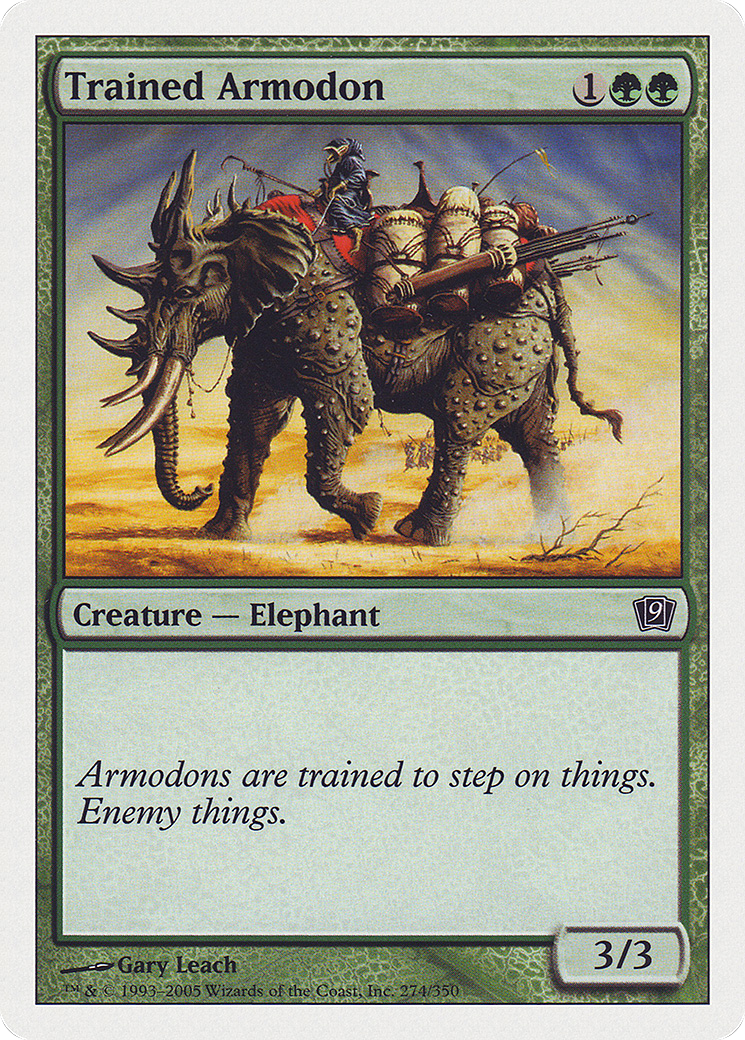 Trained Armodon (9ED-274) - 9th Edition Foil-1