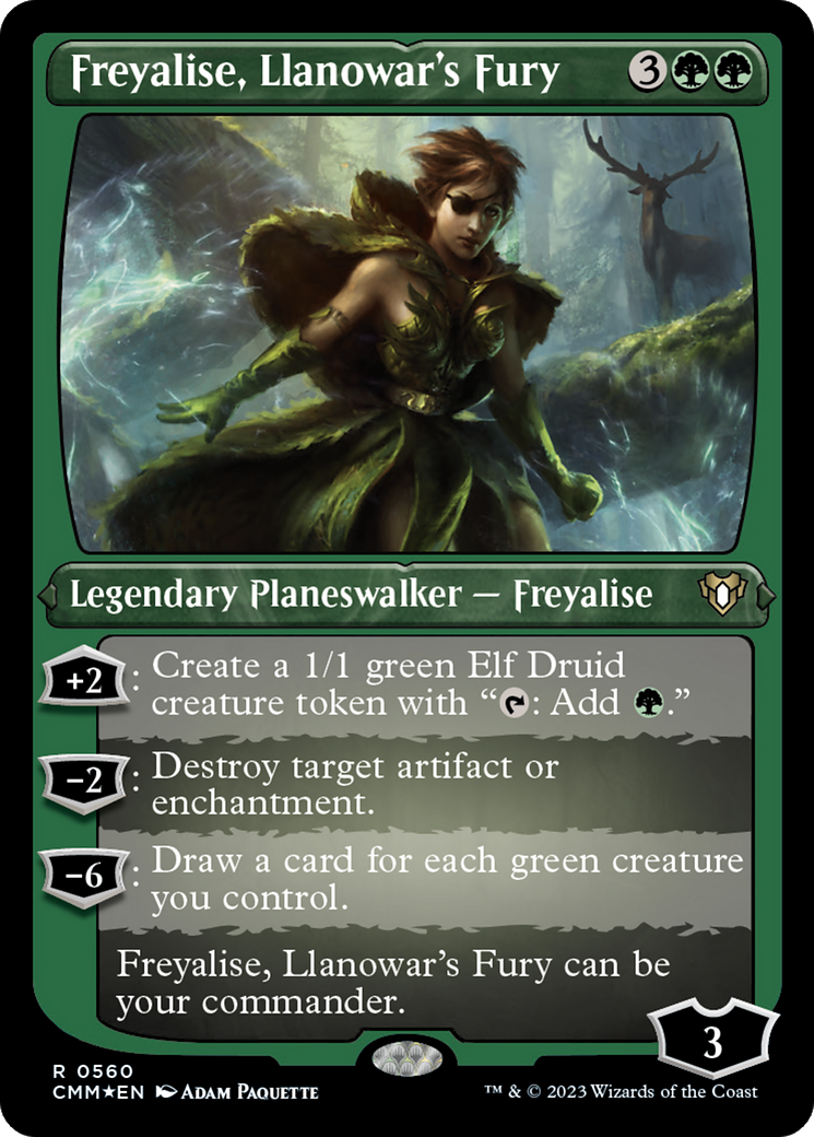 Freyalise, Llanowar's Fury (CMM-560) - Commander Masters Etched Foil-1