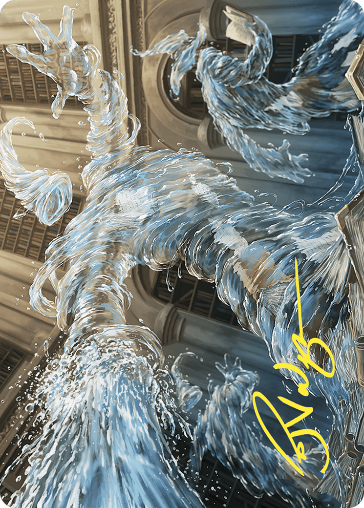 Splashy Spellcaster // Splashy Spellcaster (AWOE-009) - Wilds of Eldraine Art Series (Borderless)-1