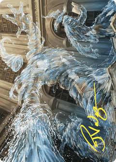 Splashy Spellcaster // Splashy Spellcaster (AWOE-009) - Wilds of Eldraine Art Series (Borderless) Foil-3