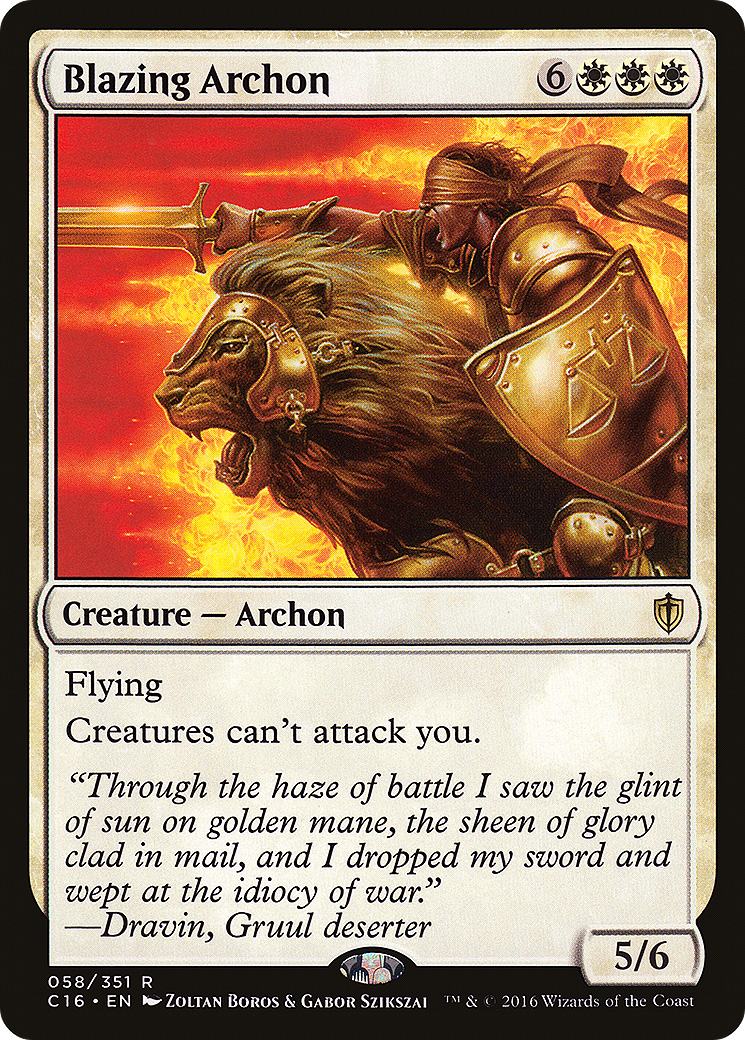 Blazing Archon [Commander 2016]-1