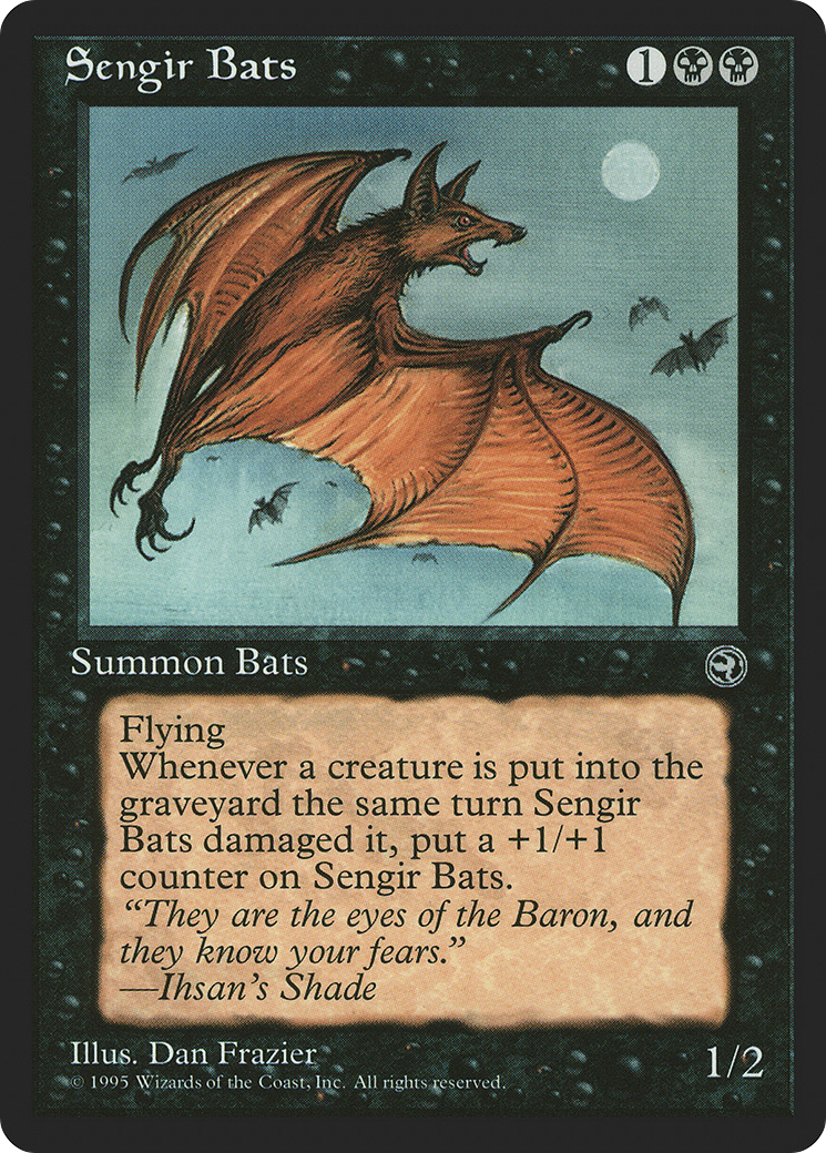 Sengir Bats (Daria Flavor Text) [Homelands]-1