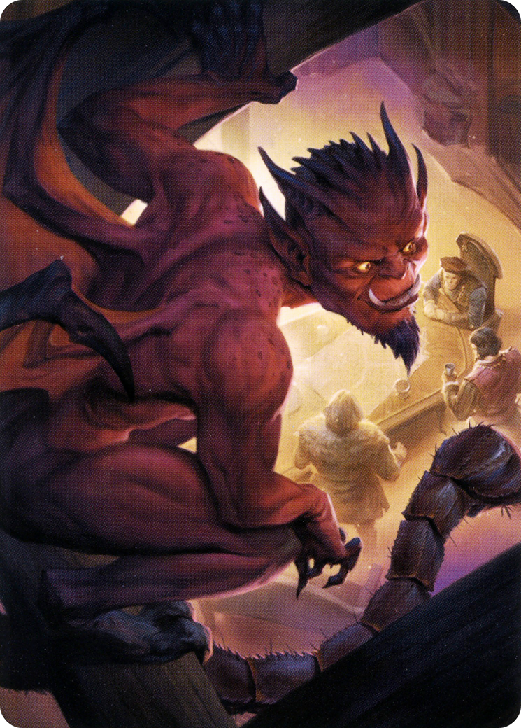 Nefarious Imp // Nefarious Imp (ACLB-019) - Battle for Baldur's Gate Art Series (Borderless)-3