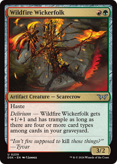 Wildfire Wickerfolk [Duskmourn: House of Horror]-1