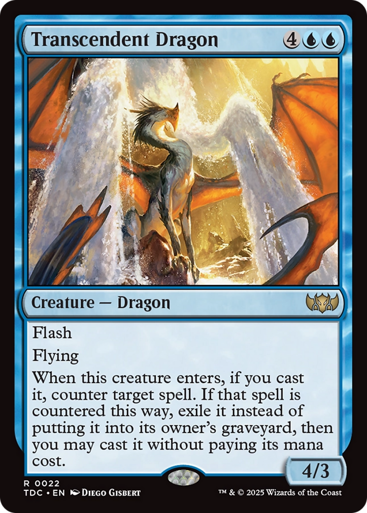 Transcendent Dragon (TDC-022) - Commander: Tarkir: Dragonstorm-1