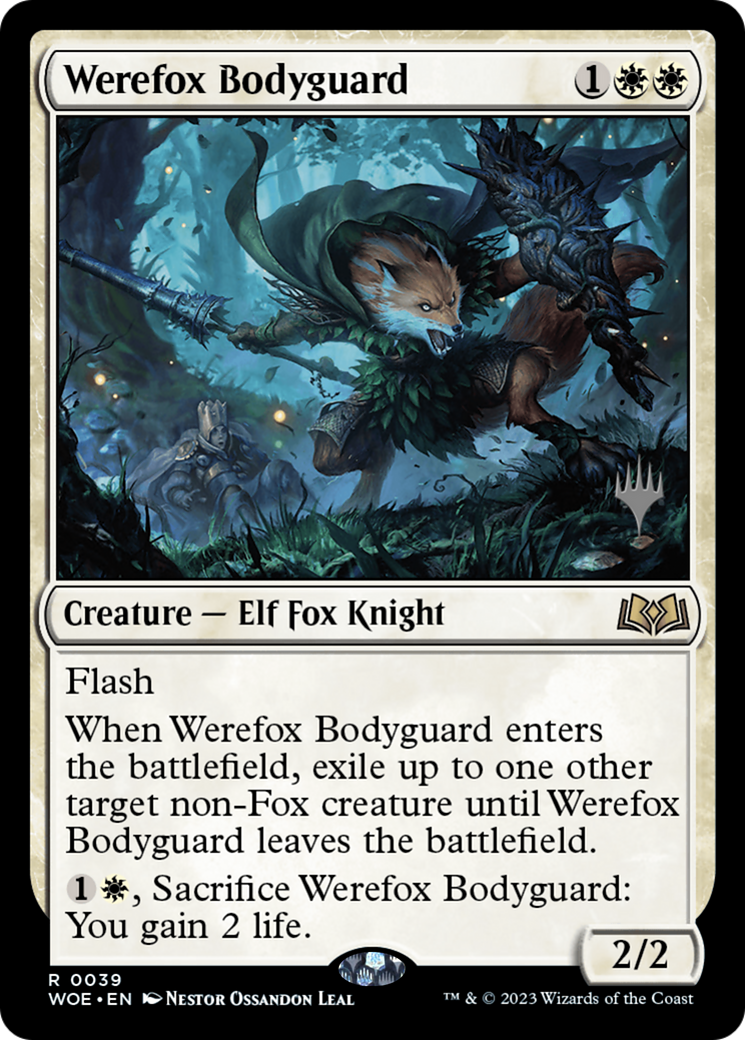 Werefox Bodyguard (PPWOE-039) - Wilds of Eldraine Promos Foil-1