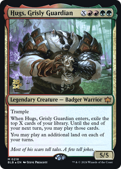 Hugs, Grisly Guardian [Bloomburrow Prerelease Promos]-1