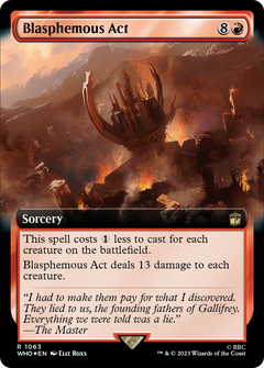 Blasphemous Act (Extended Art) (Surge Foil) [Doctor Who]-1