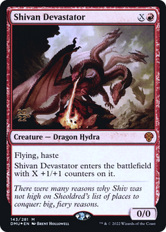 Shivan Devastator [Dominaria United Prerelease Promos]-1