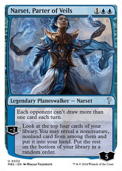 Narset, Parter of Veils (White Border) [Mystery Booster 2]-1