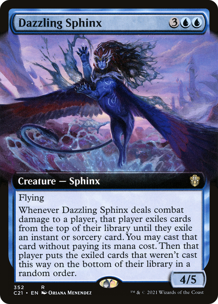 Dazzling Sphinx (Extended Art) [Commander 2021]-1