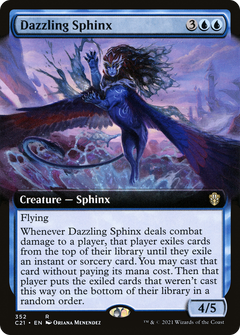 Dazzling Sphinx (Extended Art) [Commander 2021]-1