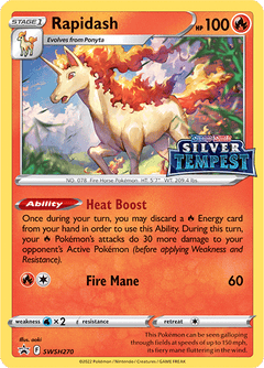 Rapidash (SWSH270) (Prerelease) [Sword & Shield: Black Star Promos]-1