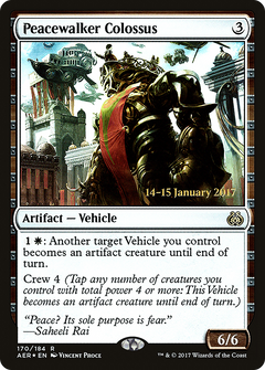 Peacewalker Colossus [Aether Revolt Prerelease Promos]-1