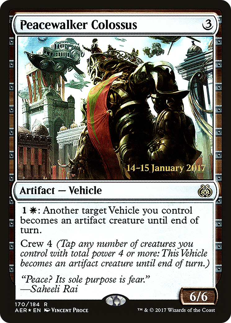 Peacewalker Colossus [Aether Revolt Prerelease Promos]-1
