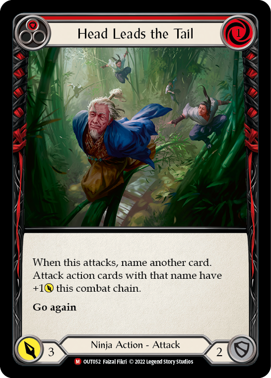 Head Leads the Tail [OUT052] (Outsiders)  Rainbow Foil-2