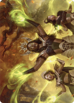 Dawnhart Wardens // Dawnhart Wardens (AMID-057) - Midnight Hunt Art Series (Borderless)-3