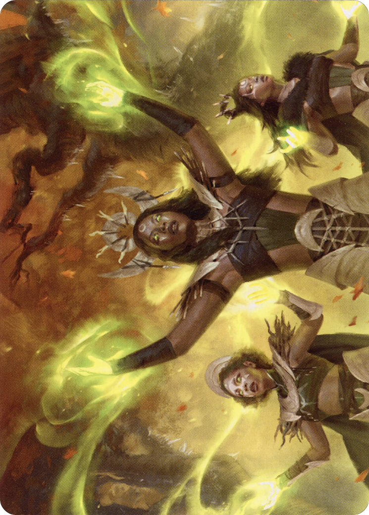 Dawnhart Wardens // Dawnhart Wardens (AMID-057) - Midnight Hunt Art Series (Borderless) Foil-3