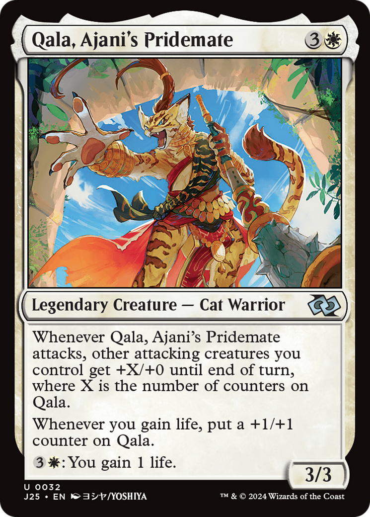Qala, Ajani's Pridemate (Anime) [Foundations Jumpstart]-1
