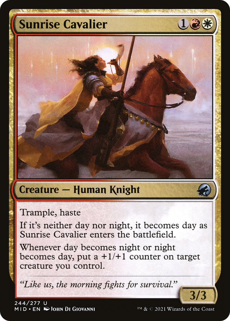 Sunrise Cavalier [Innistrad: Midnight Hunt]-1