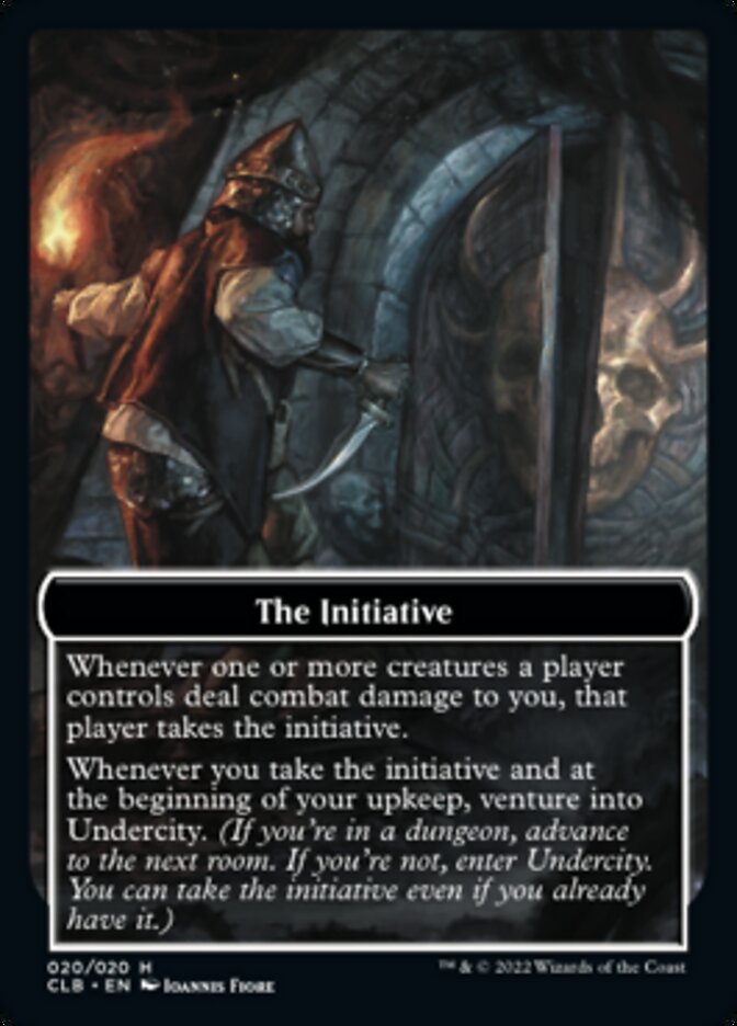 The Initiative // Undercity Double-Sided Token [Commander Legends: Battle for Baldur's Gate Tokens]-1
