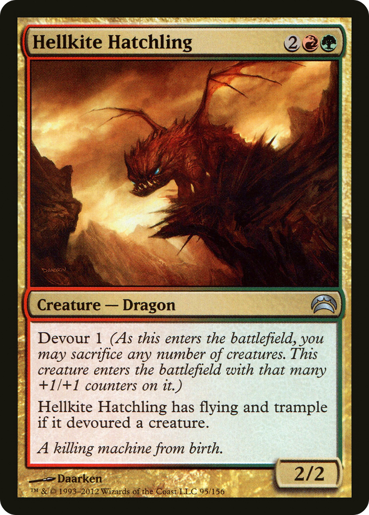 Hellkite Hatchling (PC2-095) - Planechase 2012 Foil-1