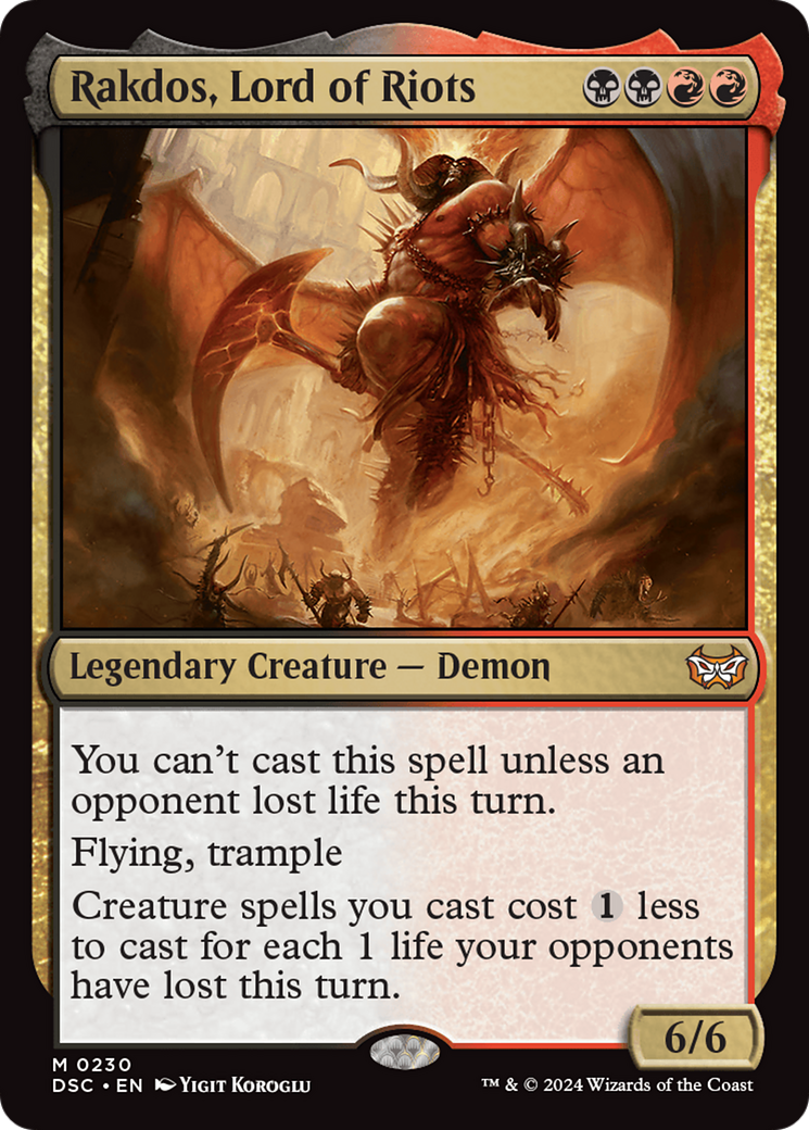 Rakdos, Lord of Riots [Duskmourn: House of Horror Commander]-1