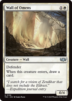 Wall of Omens (TDC-138) - Commander: Tarkir: Dragonstorm-1