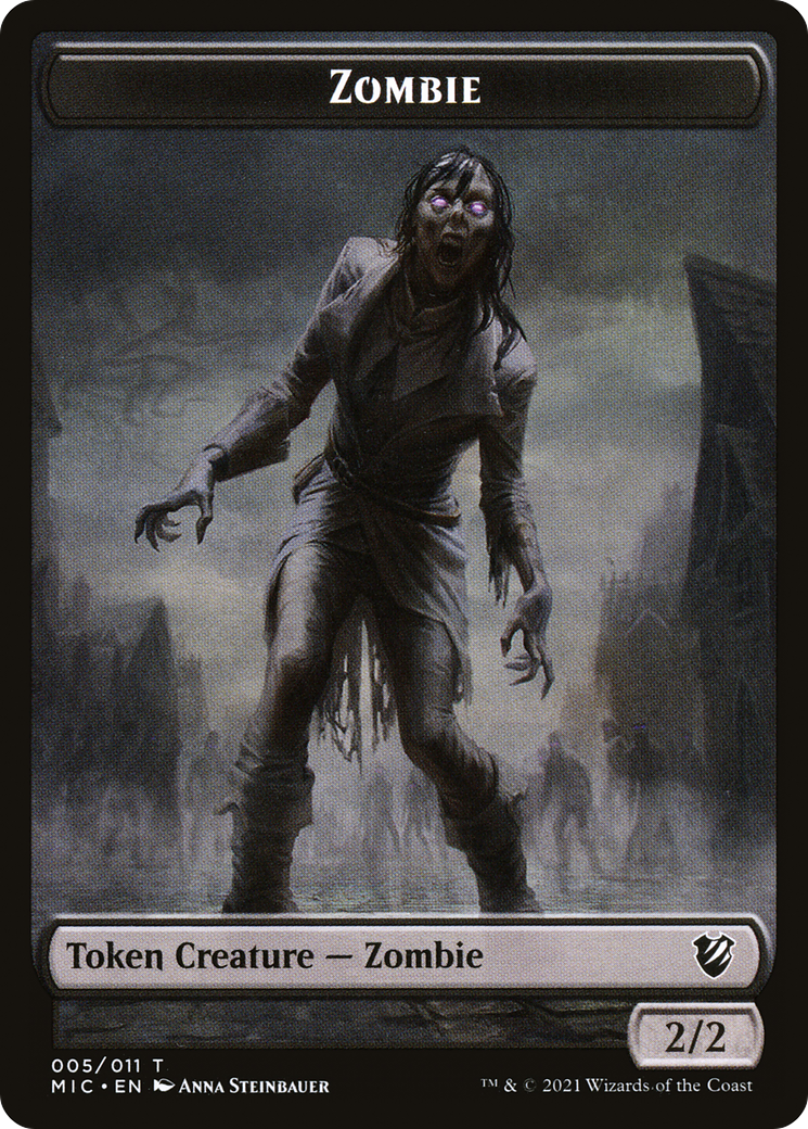 Zombie (TMIC-005) - Midnight Hunt Commander Tokens-1