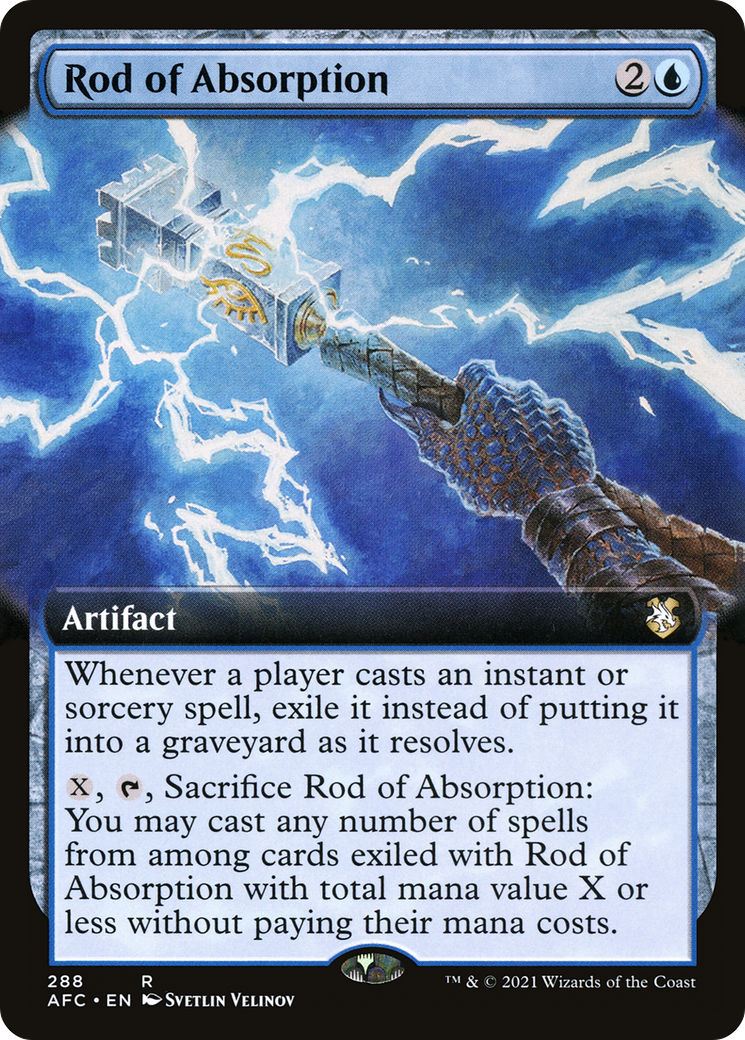 Rod of Absorption (Extended Art) [Dungeons & Dragons: Adventures in the Forgotten Realms Commander]-1