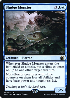 Sludge Monster [Innistrad: Midnight Hunt Prerelease Promos]-1