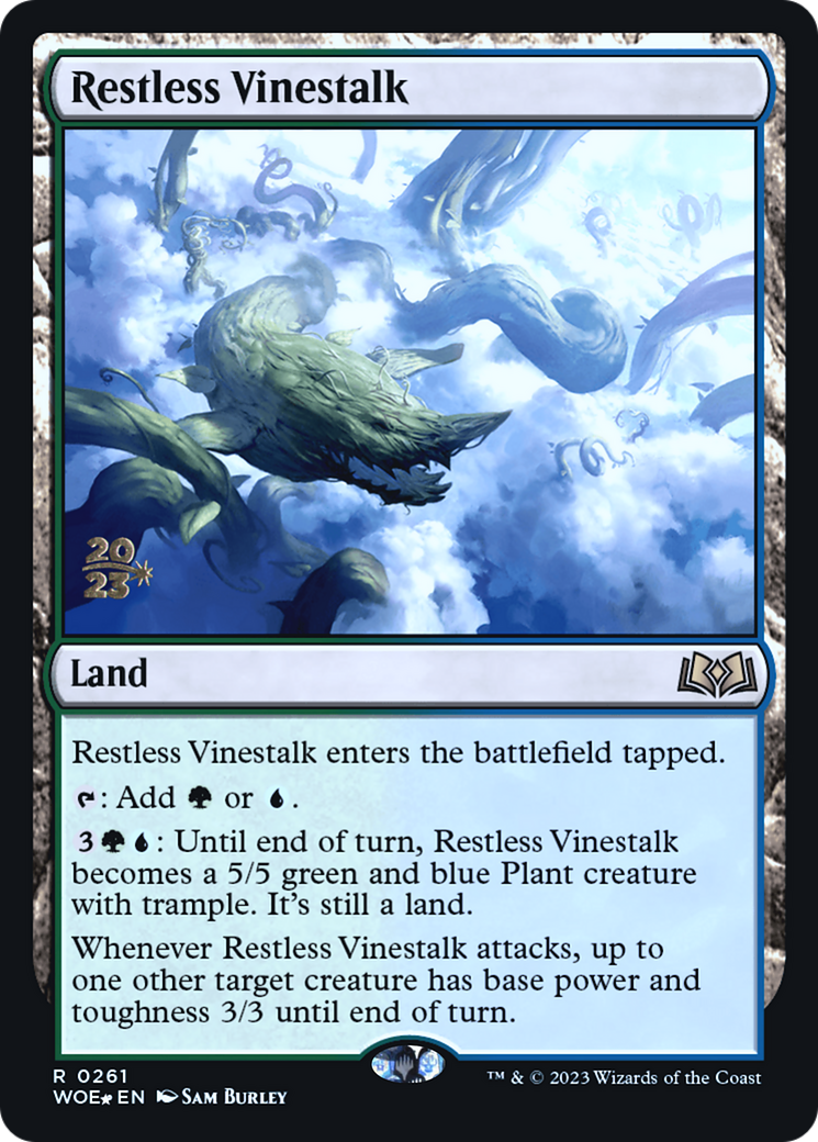 Restless Vinestalk [Wilds of Eldraine Prerelease Promos]-1